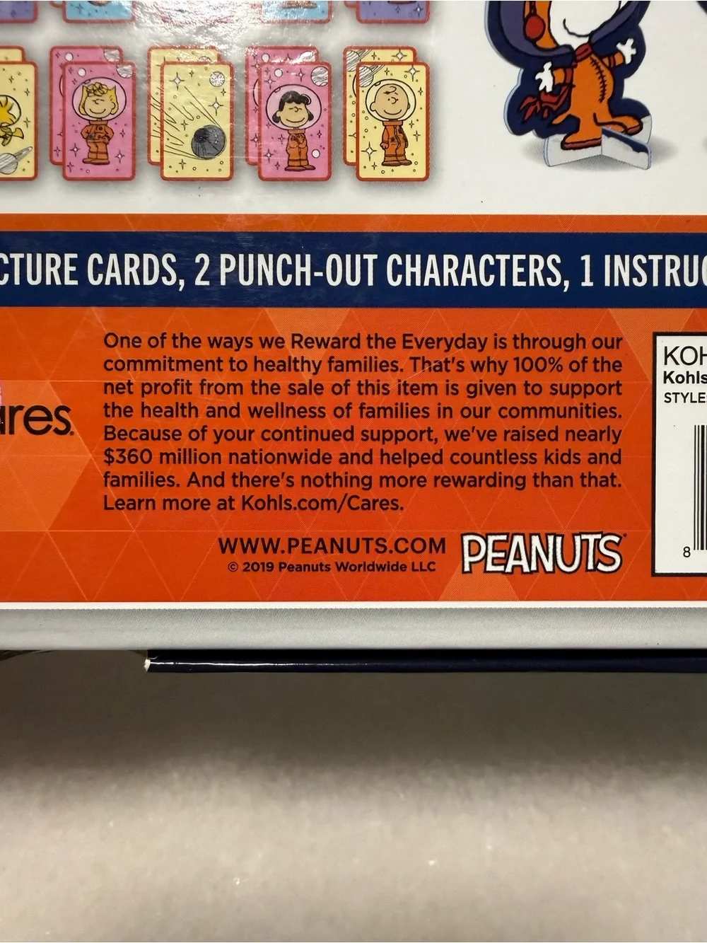 Peanuts Space Card Game - Pink & Purple Art Cards